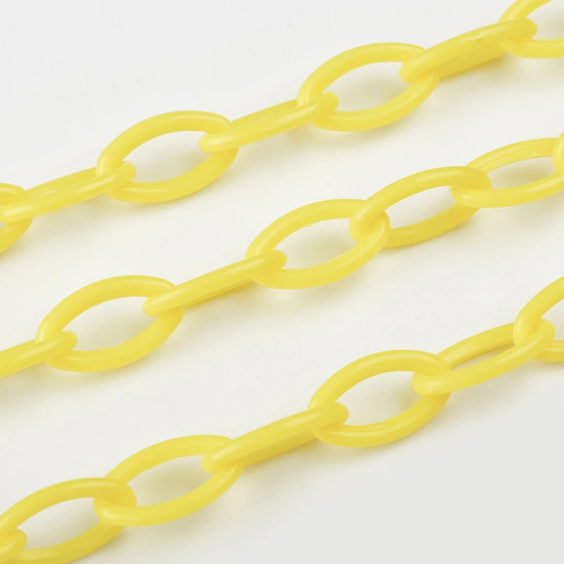 10PCS DIY Chain For Jewelry Making Accessories Hand Made Necklace Bracelet Rope Plastic Chain Isolated Colors Jewelry Findings