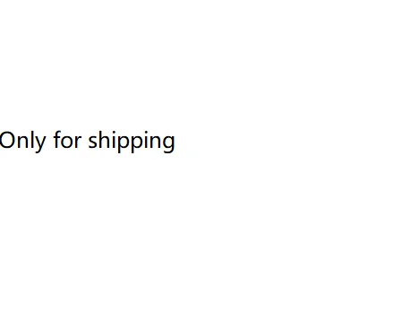 

Just for shipping,Without item,