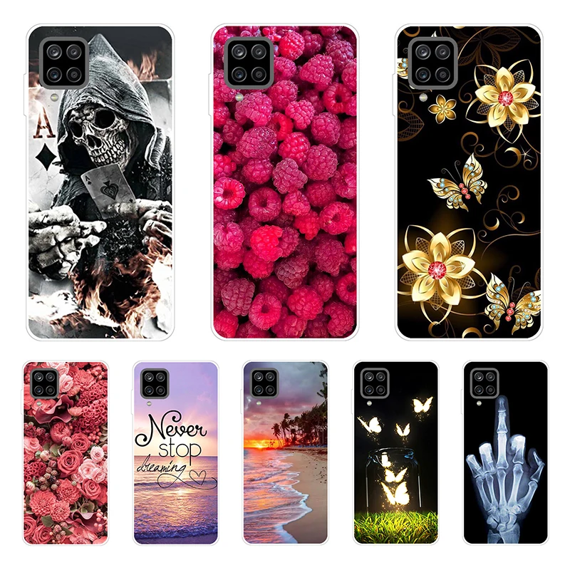 For Samsung Galaxy A12 Case Phone Cover Silicon Soft TPU Back Cases For Samsung A12 Case 2019 Fashion Bumper A 12 6.5