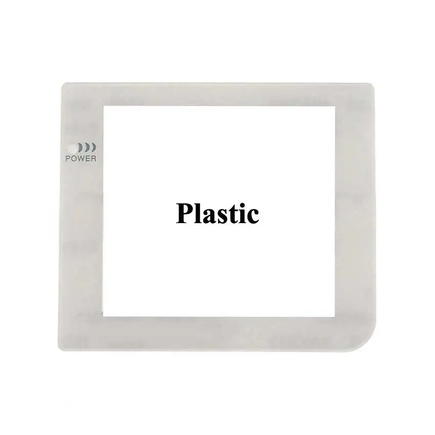 JCD plastikowy szklany obiektyw do GBP do szkła ekranu i soczewek do Gameboy kieszonkowy osłona obiektywu W/ Adhensiveparts