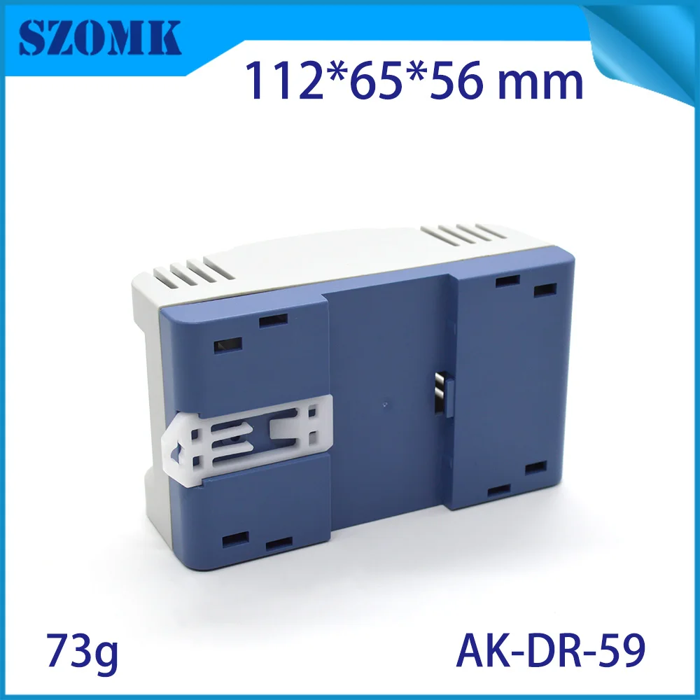 Szomk Plastic Din Rail Enclosure For Pcb Devices PLC Din Rail Enclosures