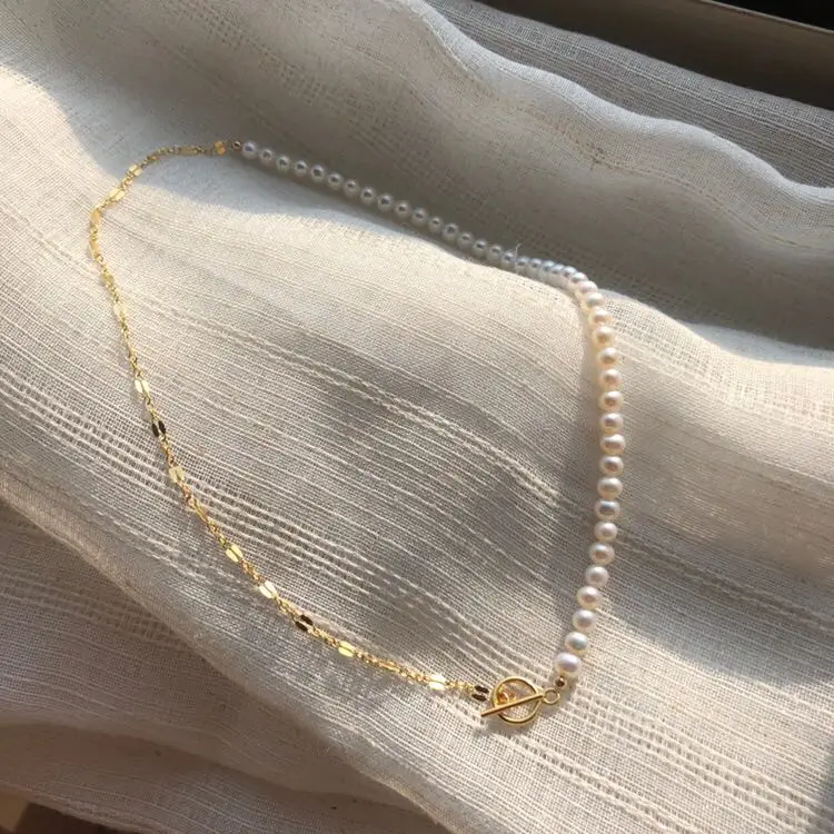 

Lii Ji Boho Choker Necklace Freshwater Pearl 14k Gold filled No fade Women Jewelry Wedding Birthday Gift
