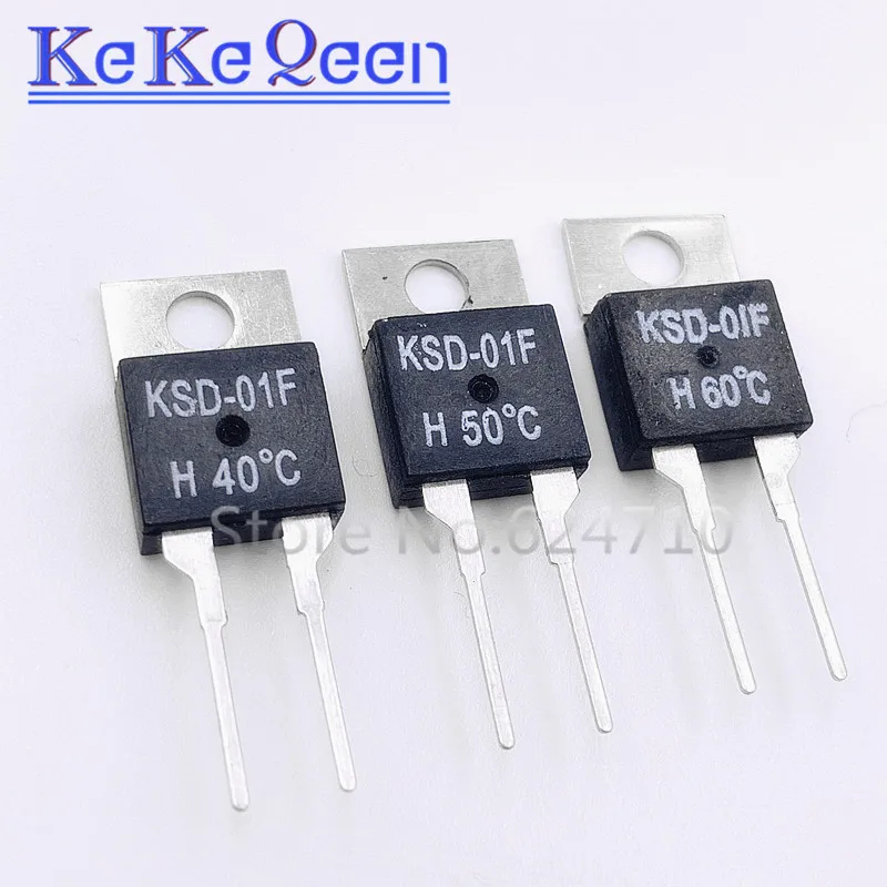 1PCS KSD-01F JUC-31F 0C 5 10 15 20 25 35 Deg NC Normally Closed Normally Open 1.5A Thermal Switch Temperature Sensor Thermostat