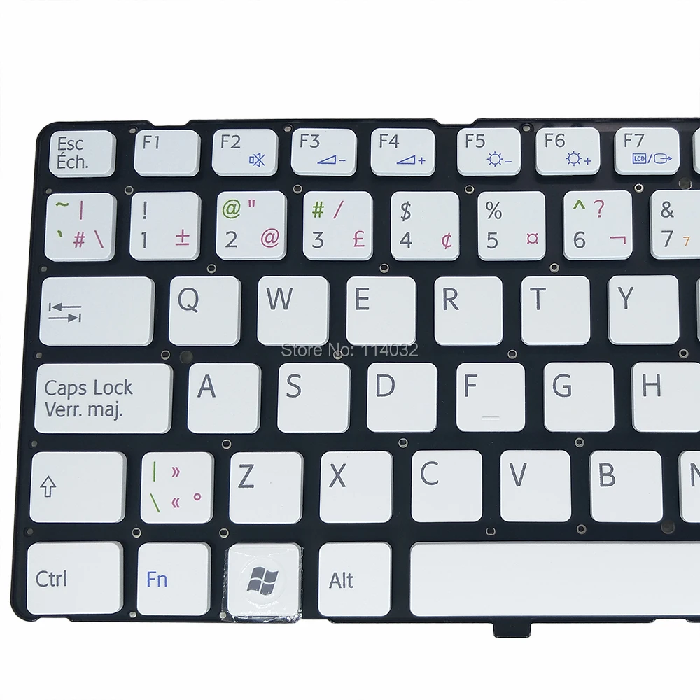 Replacement keyboards for Sony VAIO VGN NW VGNW BE Belgian CF Canadian French AZERTY Keyboard 53010DJ34 203 148738291