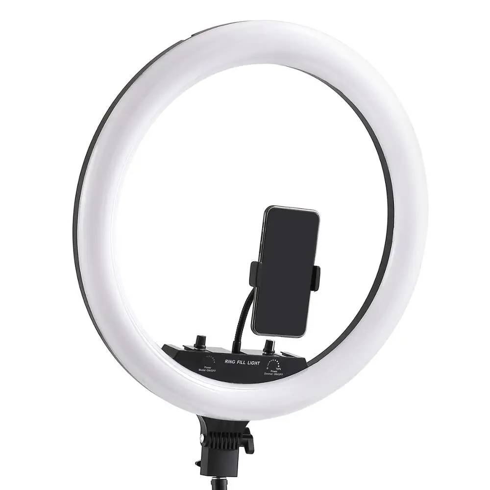 Anillo de luz LED RGB para estudio fotográfico, lámpara grande de 14 y 18 pulgadas con soporte para trípode para vídeo, maquillaje, TikTok, Youtube y Vlog