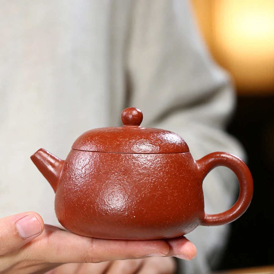 

real yixing zisha zhu clay tea pot marked handmade 9 infuser holes 240ml Chinese kungfu master pot of tea on big sales