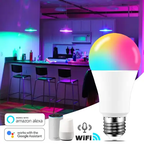 WiFi Smart RGB LED Bulb 15W Rayh
