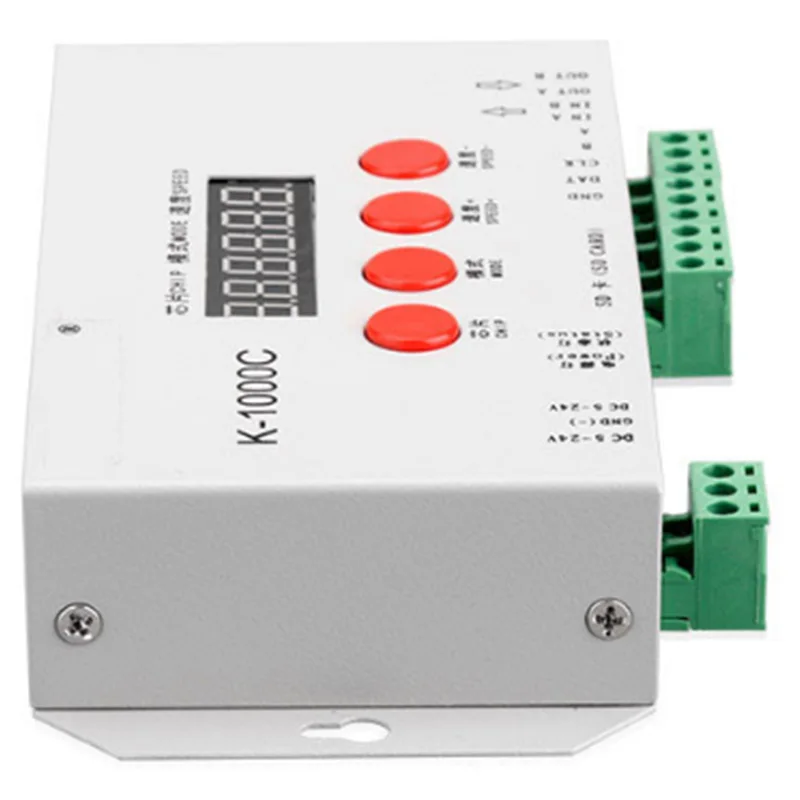 Retail K-1000C Controller K1000C WS2812B WS2811 APA102 T1000S WS2813 LED 2048 Pixel Program Controller DC5-24V