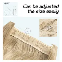 Synthetic No Clip Wave Hair Extensions #4
