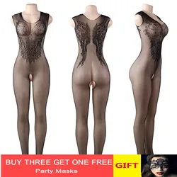 sexy Women costumes fetish lingerie Teddies Bodysuits hot Erotic lingerie body suit elasticity mesh body Bodystocking body suit