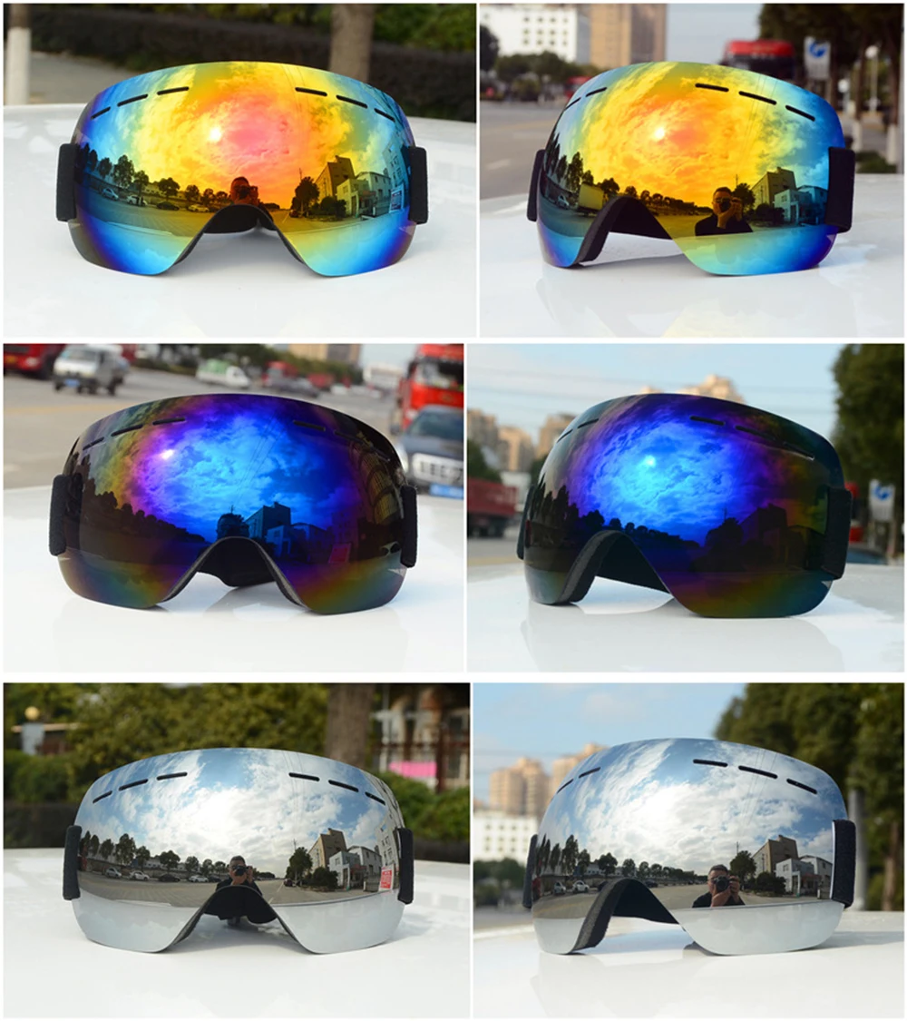 NEW Double Layers Anti-Fog Ski Goggles Motorcycle Goggles Snow Snowboard Glasses Snowmobile Eyewear Outdoor Sport Ski Goggles