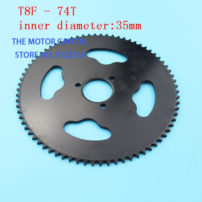 free shipping 74 Tooth 74T T8F 35MM Rear Sprocket fit Mini Moto ATV Quad Dirt Pit Pocket Bike