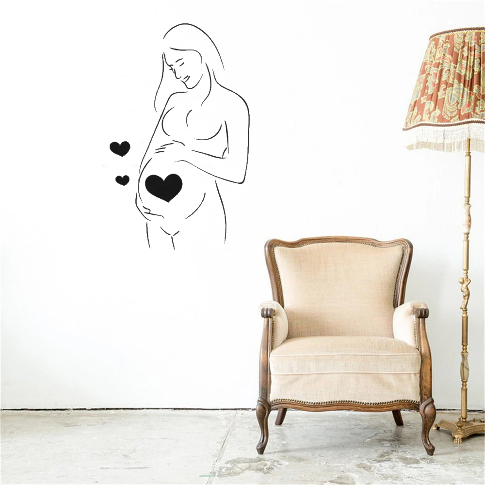 Love Great Women Wall Sticker Pregnant Women  Home Decor For Hospital Hospital Obstetrics and Gynecology Wall Decal DW7375