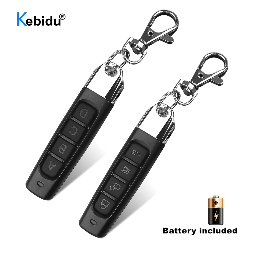 KEBIDU 433MHZ Remote Control Garage Gate Door Opener Remote Control Duplicator Clone Cloning Code Car Key