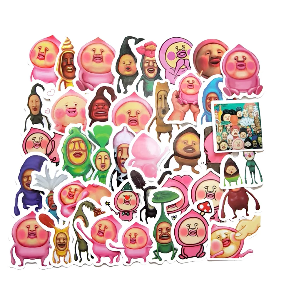 40Pcs 2-3CM Hand Account Cartoon Kobito Stickers For Suitcase Skateboard Laptop Luggage Fridge Phone DIY Decal Sticker