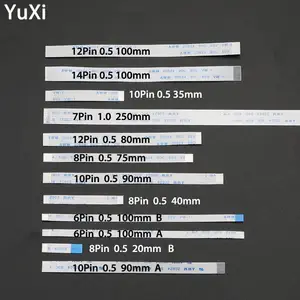 Bilashmart 10 6 7 8 10 12 14 Pin Power Switch Ribbon Flex Cable FPC connector cable PS4 PS2 PS3 WiiuPAD Controller Flexible cable