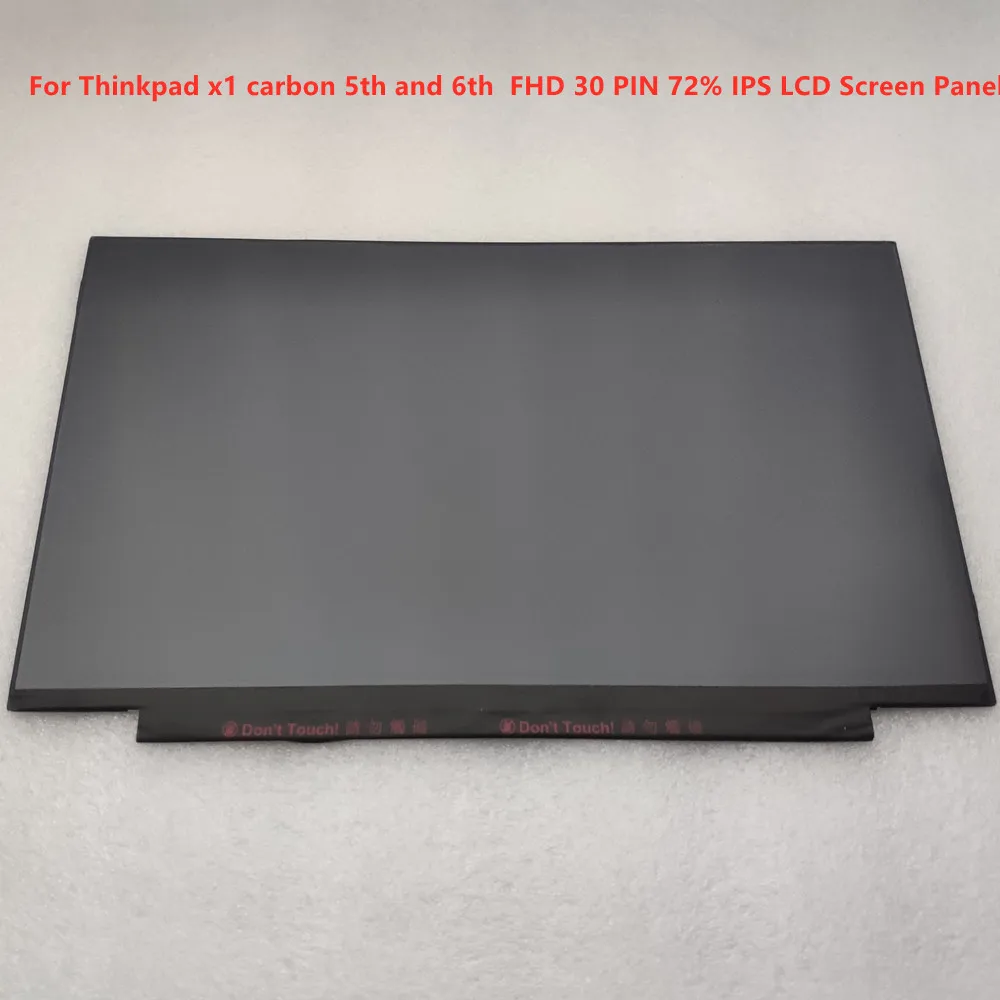 

14.0 Inch LCD Display Modules NV140FHM N61 B140HAN03.1 00NY435 00NY436 For Thinkpad x1 carbon FHD 30PIN 72% IPS LCD Screen Panel