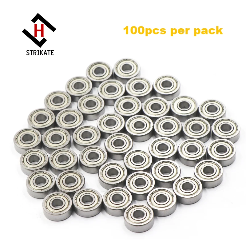 100pcs per pack ABEC-11 Speed 608 Sliver Bearing for skateboard or roller skate Oil Environmental protection bearing