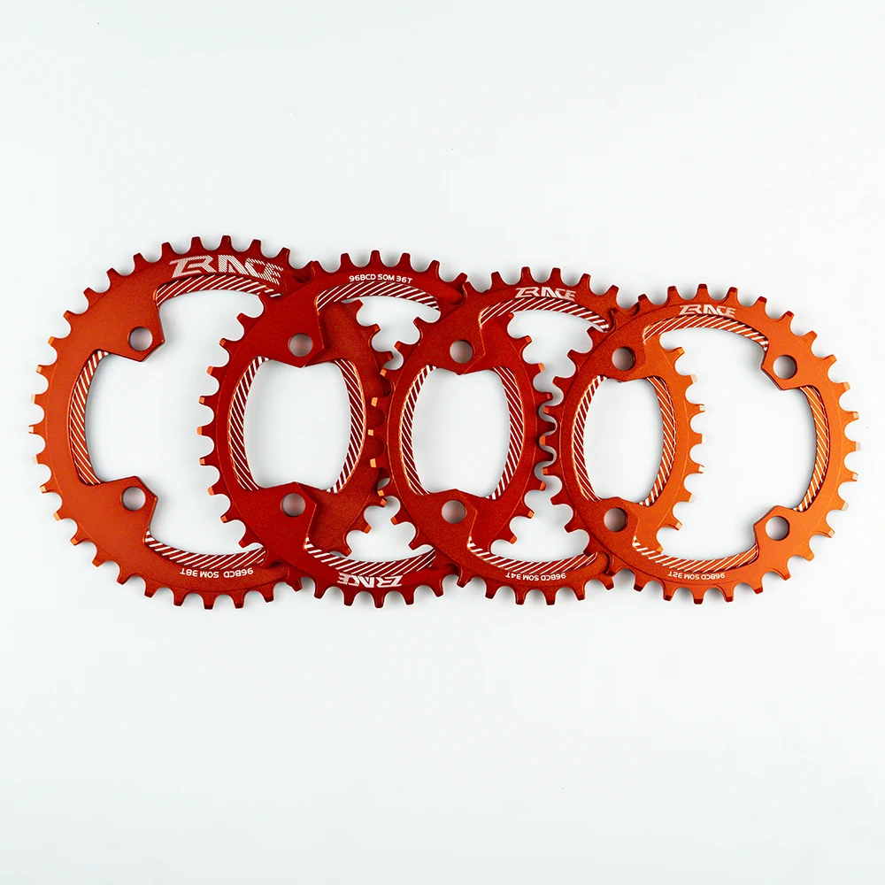 ZRACE Chainrings Chainwheels BCD96 Symmetrical Chainrings,32T 34T 36T 38T AL7075 CNC process, Vickers-hardness 15+ for MTB