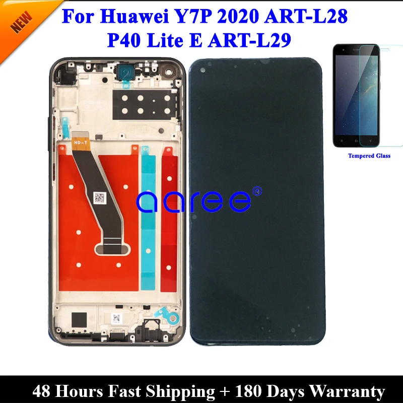 Tested LCD Display Screen For Huawei P40 Lite E LCD For Huawei Y7p 2020 LCD Screen Touch Digitizer Assembly