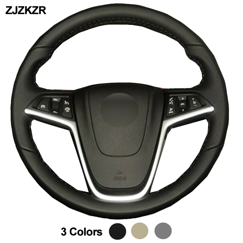 Car Auto Steering-Wheel Cover For Opel Mokka 2012- 2019 Insignia 2008- 2013 Astra (J) 2010-2015 Meriva (B) 2010-2017 Ampera 2015