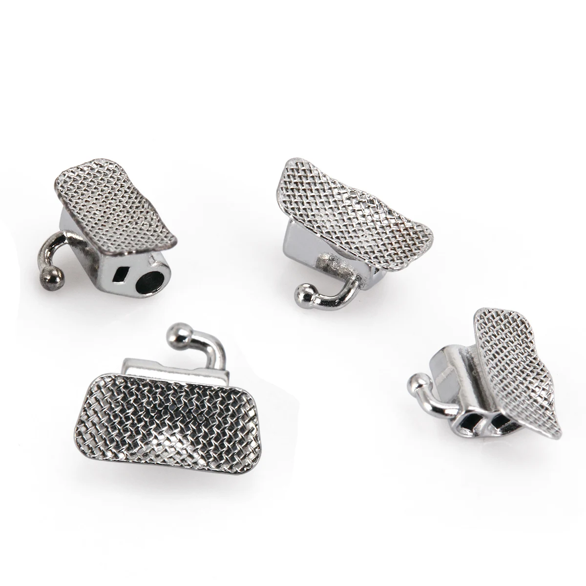 10 Packungen AZDENT Dental Kieferorthopädische Bukkalröhrchen Mesh Base Doppelröhrchen Bondable Non-Con 1st Molar Roth MBT.022 U/2 L/2 Zahnmedizin – Detail 2