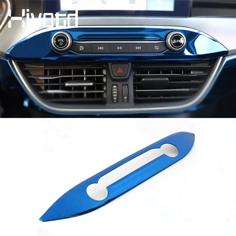 For Ford Focus Mk4 ST Line Accessories Central Control Switch Buttons Frame Trim Cover Interior Decoration Car Styling 2019 2020