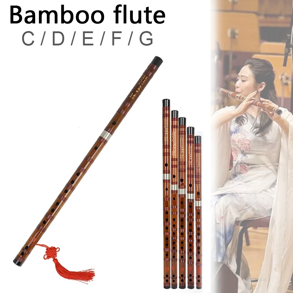 Bambus flétna odborný woodwind hudební instruments C D eulerovo císlo F chladi klíčů Čínské transversal flétna