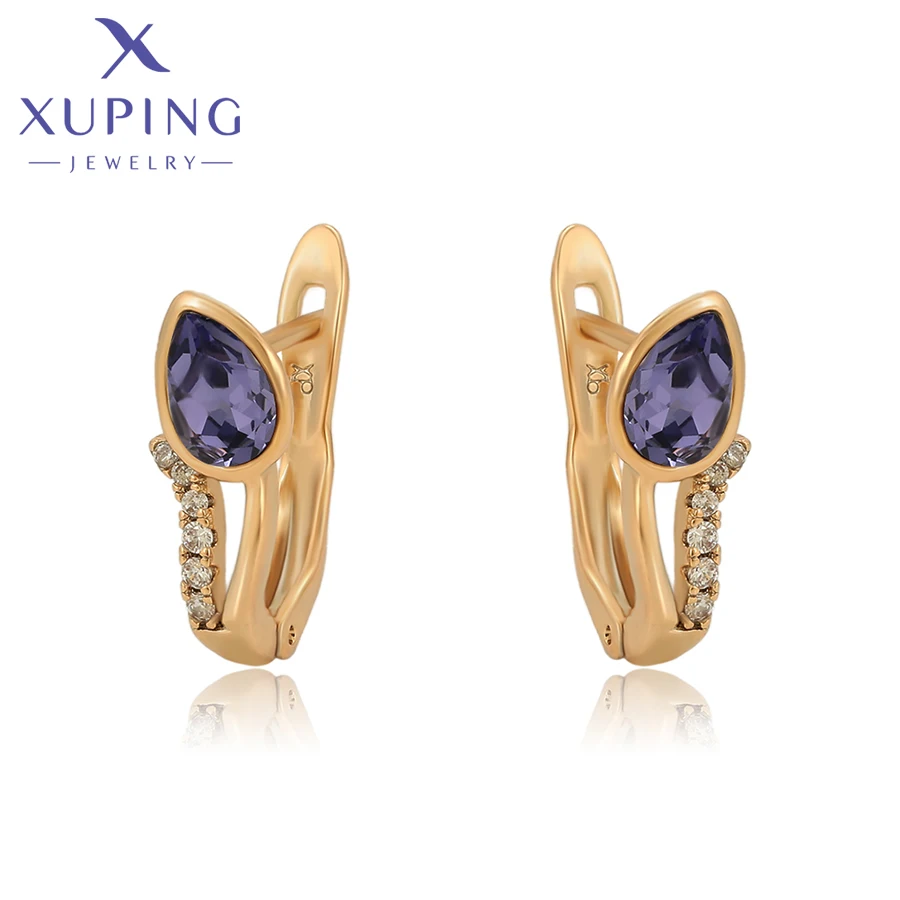 Xuping Jewelry Fashion Newly Crystal Earrings of Popular Europen Design for Women Girls 10337874