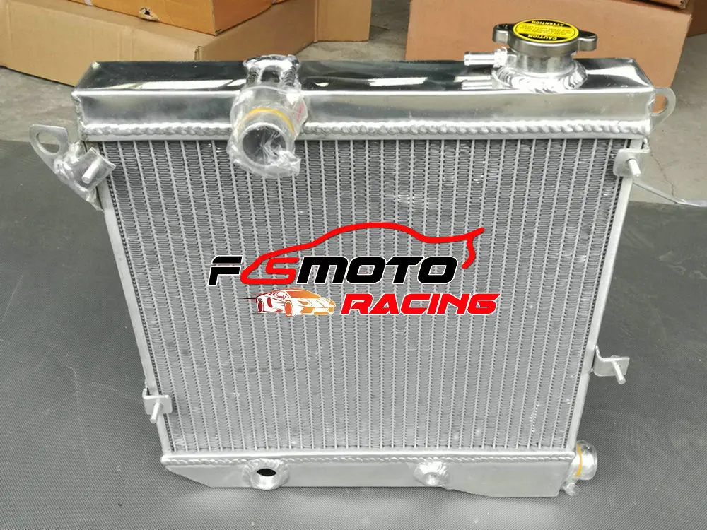 3ROW Aluminium Radiator + Fan For Autobianchi A112 A 112 3-7 series 3 4 5 6 7 series