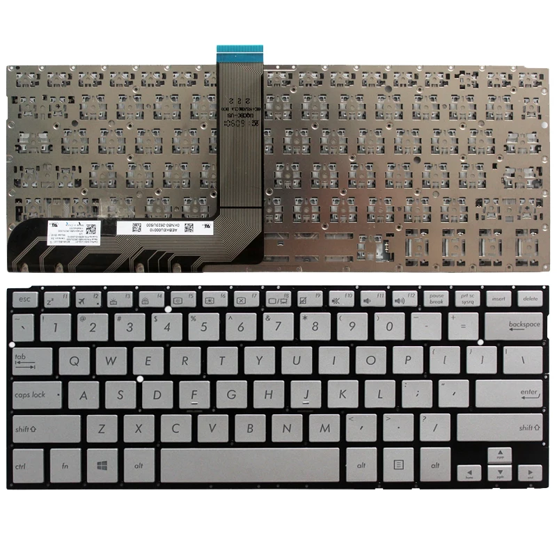 

US Silver New FOR ASUS TP300 TP300L TP300LD Q302 Q302LA Q304 TP300LA TP300LG TP300UA Laptop Keyboard English