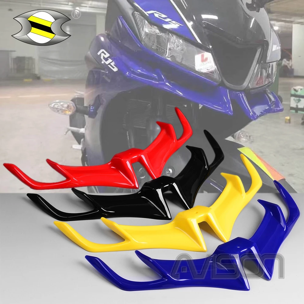 Motorcycle Front Fairing Aerodynamic Winglets ABS Plastic Cover Protection Guards for YZF R15 V3.0 V3 VVA 2017 2018 2019