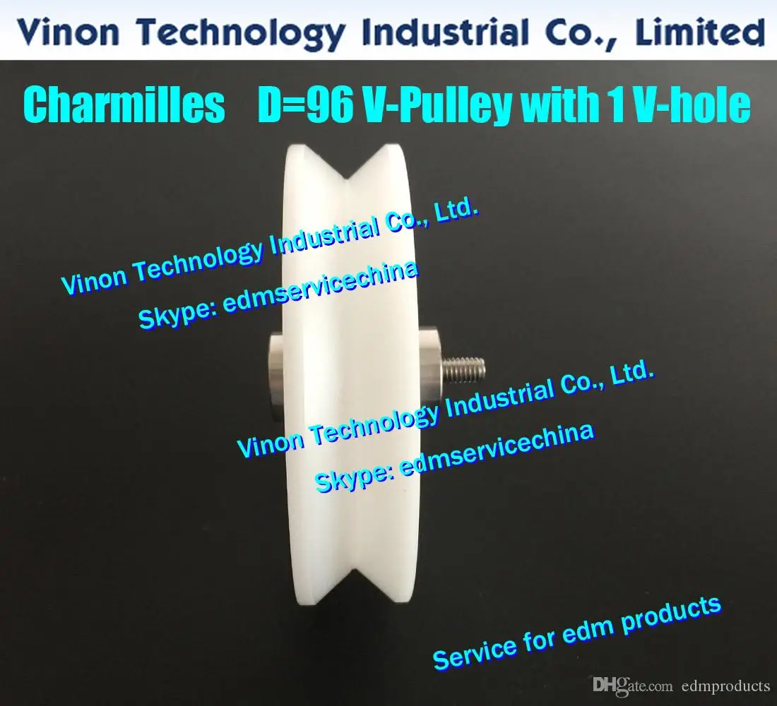 Charmiles – v-roller avec 1 trou en V, poulie de réversion 1 V pour séries ROBOFIL avec machines edm, pièces d'usure