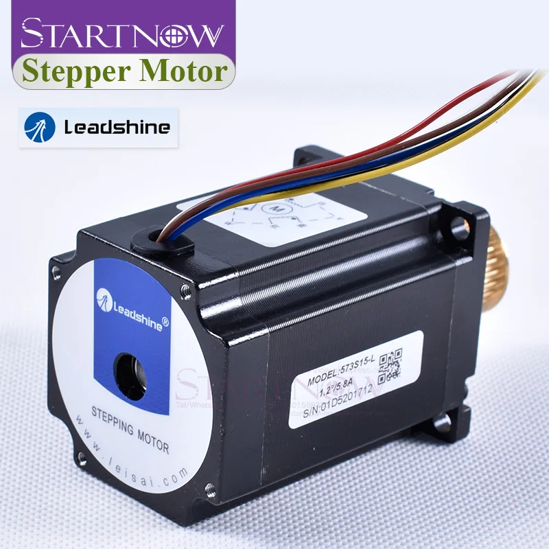 Leadshine Stepper Motor 573S15-L 5.8A 3 Phase With Synchronous Pulley 6 Wires Axis Diameter 8mm NEMA23 Stepping Motor