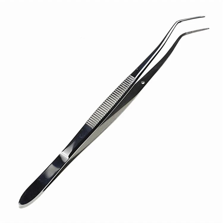 1pc 16cm high-quality dental forceps oral materials positioning forceps 304 stainless steel inspection forceps clamp not rusty