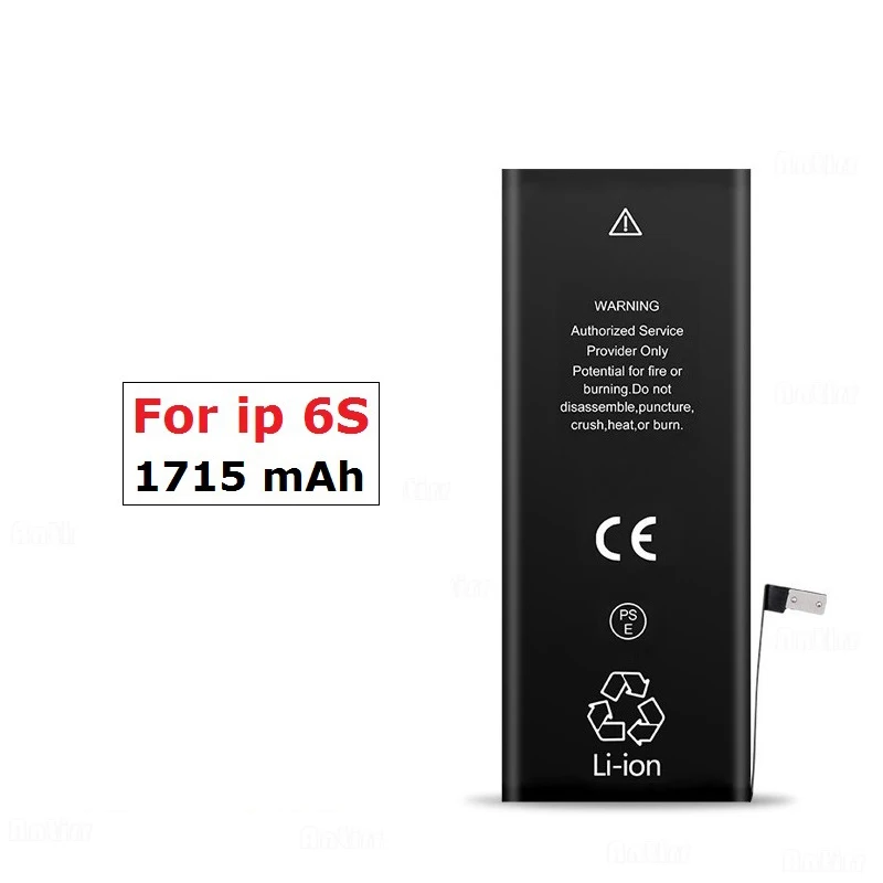 3.82V 1715mAh Lithium Polymer Battery For Real capacity iPhone 6S 6GS iPhone6S Rechargeable Mobile Phone Bateria Batteries