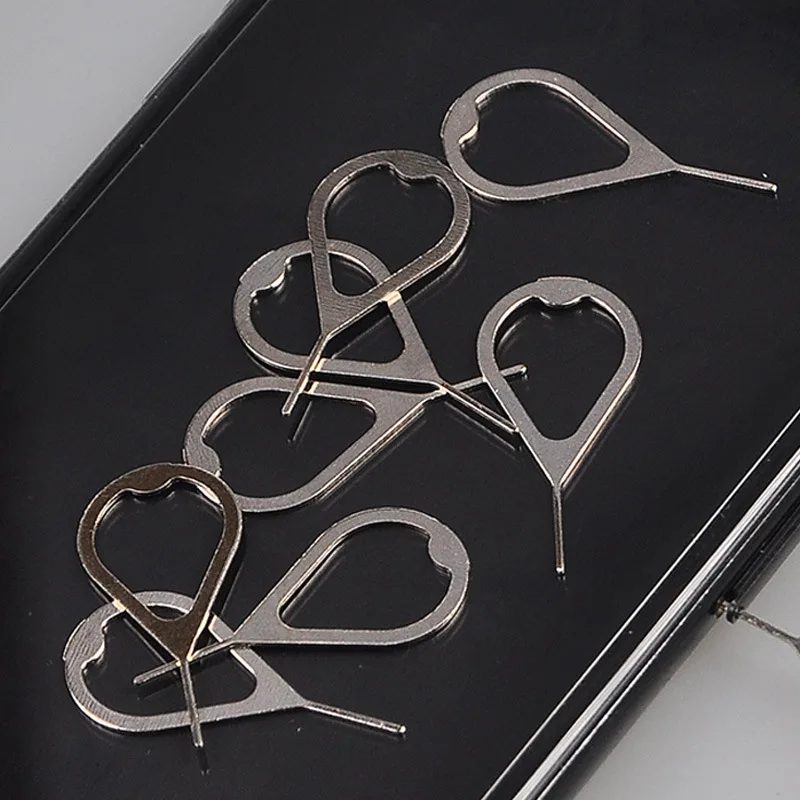 100pcs Needle For iPhone 11 12 13 X iPad For Samsung S7 S8 For Huawei Xiaomi Metal SIM Card Tray Removal Eject Pin Key Tool