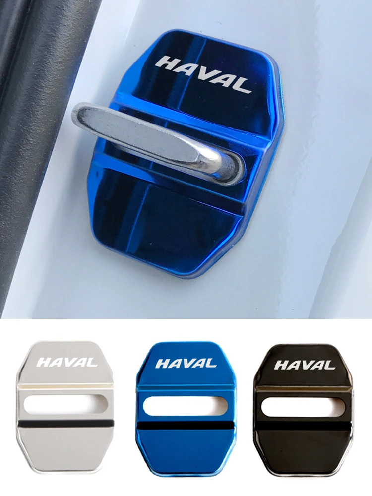 4pcs Door Lock Protective Cover Car Door Lock Cover Accessories For Haval H5 H6 H7 H9 F7 F7X Car Styling Goods