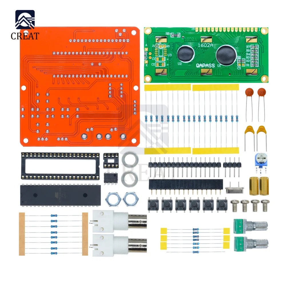 AVR DDS V2.0 Function Signal Generator Module Board Sine Triangle Square Wave Sine Diy Kit Diy Electronic