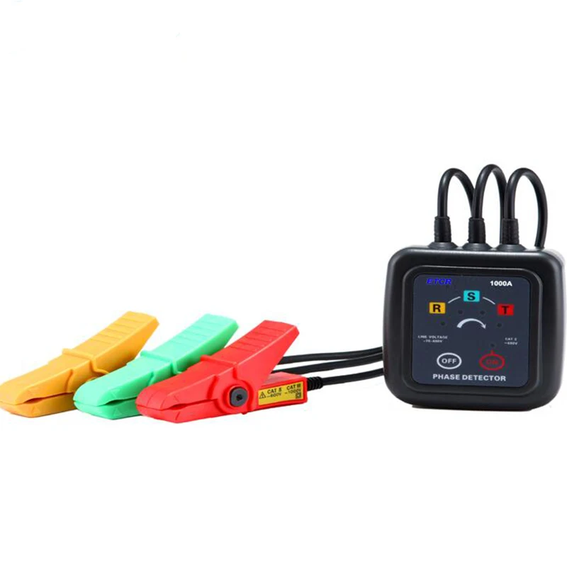 ETCR 1000A Non-Contact 3 Phase Rotation Tester Indicator Detector,Meets IEC-10101 (EN61010) ,CAT III (600V) Safety Requirement.