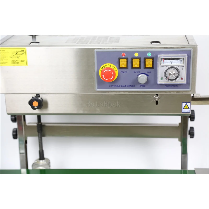 FR-770 Vertical BateRpak Continuous band sealer,stainless steel heat sealing machine(220V/50Hz)Plastic bag Welders