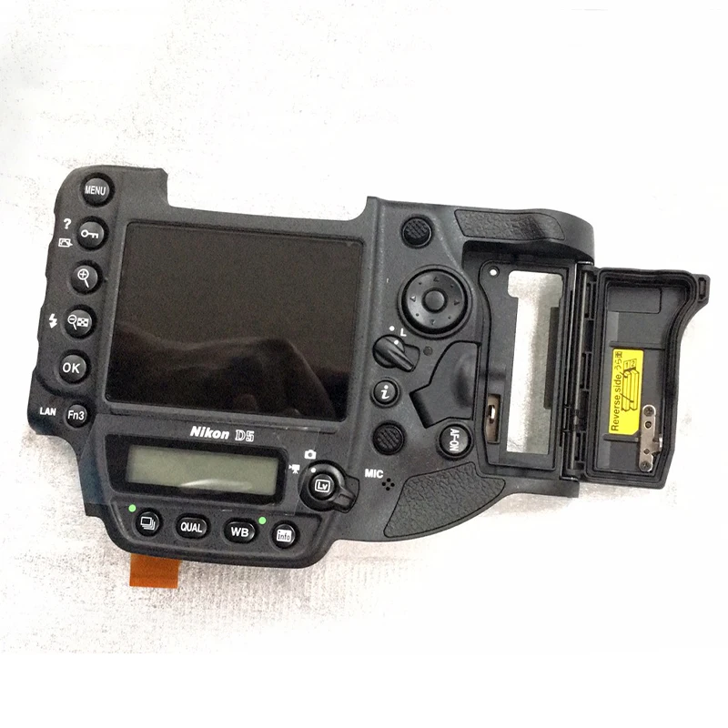 New complete back cover assy with LCD screen and buttons repair parts for Nikon D5 SLR (CF edition)