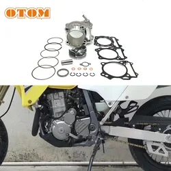 OTOM Motorcycle Engine Cylinder Set Crankcase Clutch Cover Gaskets Piston Rings Set For SUZUKI DRZ400 DRZ 400 LTZ400 Motor Parts