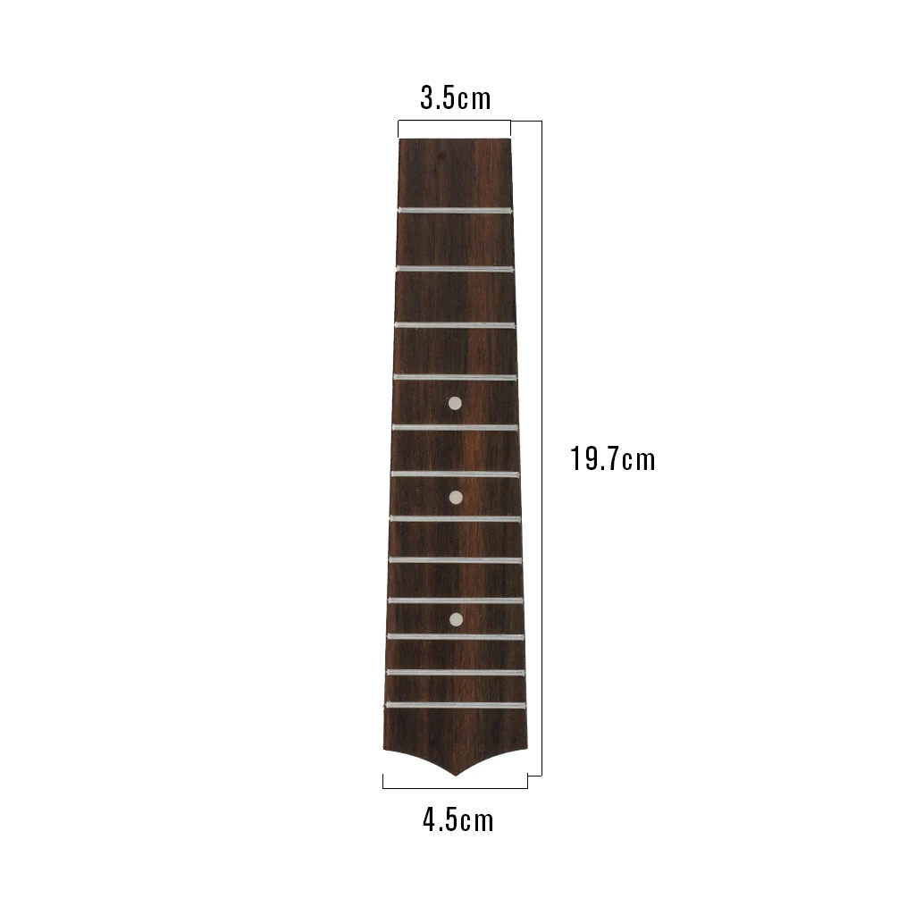 21 Inch Soprano Uke Fingerboard Rosewood 12 Wire Frets Fretboard Ukulele DIY Parts Replacement