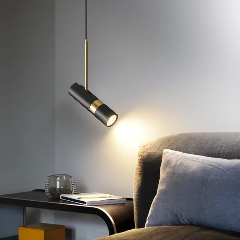 

Modern Led Pendant Light Black White Creative Chandelier Pendant Lamps for Dining Room Kitchen Bedside Light Bedroom Spotlight