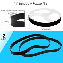 2 Pieces Band Saw Rubber Tire Band Woodworking Spare Parts For Band Saw Scroll Wheel | UK - View #5