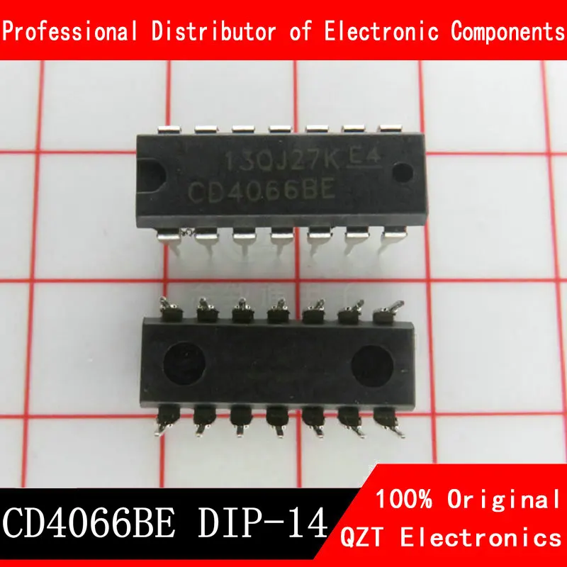 10PCS CD4066BE DIP14 CD4066 DIP 4066BE DIP-14 new and original IC