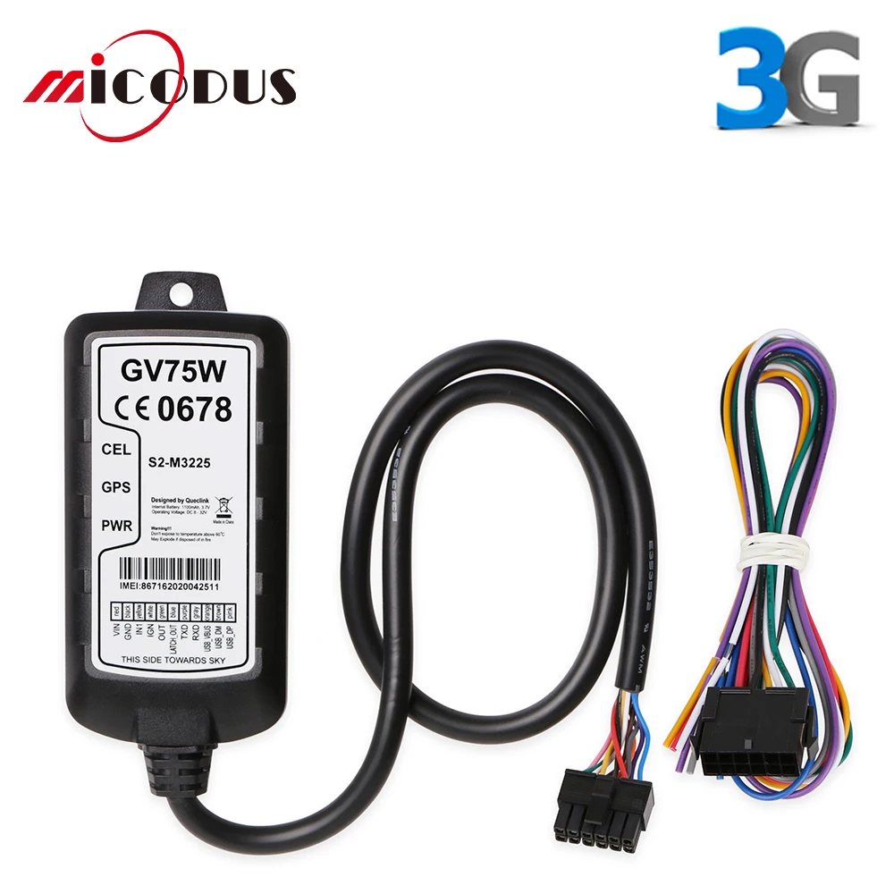 

3G GPS Tracker Car GV75W Queclink Designed For A Wide Variety Tracking Device Waterproof IP67 1100mAh Multiple I/O Interfaces