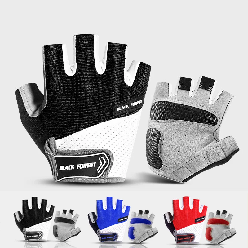 

Outdoor Sports Summer Unisex Fingerless Breathable Non-slip Weightlifting Half-finger Bicycle Riding Gloves guantes de trabajo