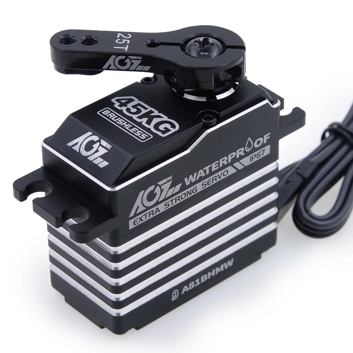 AGF A81BHMW 45KG Monster Torque 0.085s High Speed Magnetic Waterproof Digital Brushless Servo for 1/8 1/10 RC Model Cars